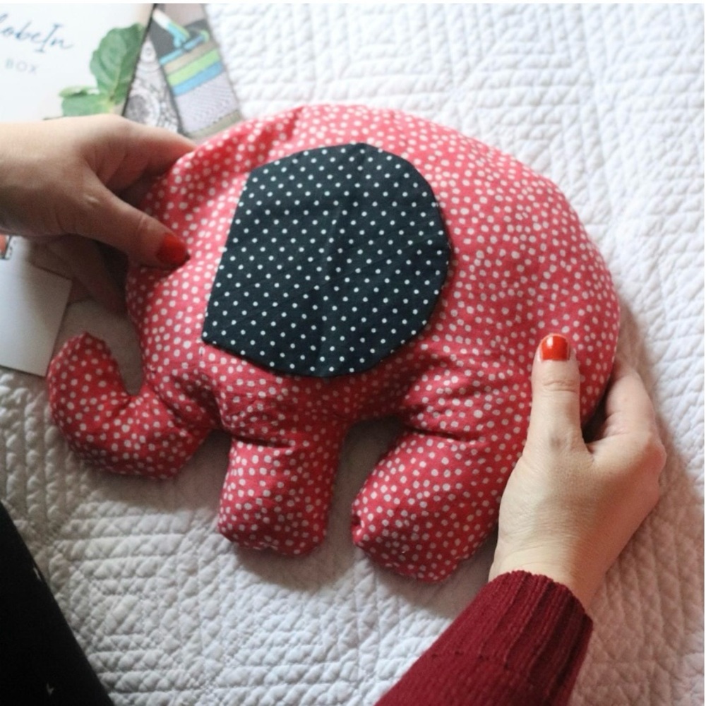 Fair Trade Handmade Elephant Heating Pad